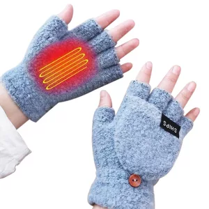 oppvarmede hansker, elektriske hansker, usb-varmehansker, usb-hansker, varmehansker, halvfingerhansker