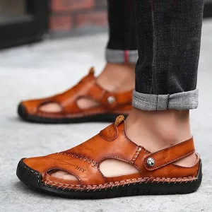 herresandaler, sommersandaler, skinnsandaler, slip on-sandaler