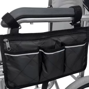 wheelchair bag, wheelchair side bag, wheelchair armrest bag, wheelchair storage bag