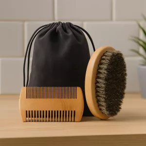 shaving brush set, shaving brush kit, beard styling tools