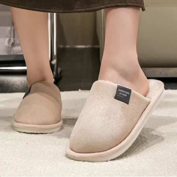 non-slip slippers, soft house shoes, closed-toe slippers