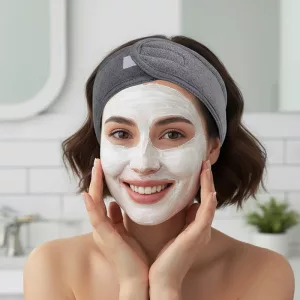 headband, head wrap, face washing headband, makeup headband