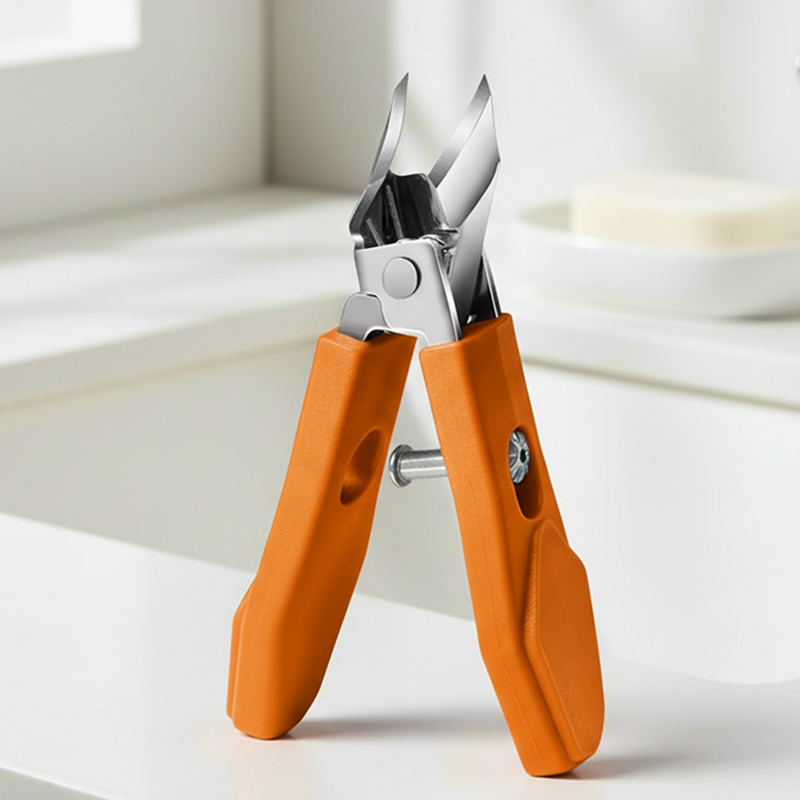 Negleklipper i rustfritt stål med skrå kant